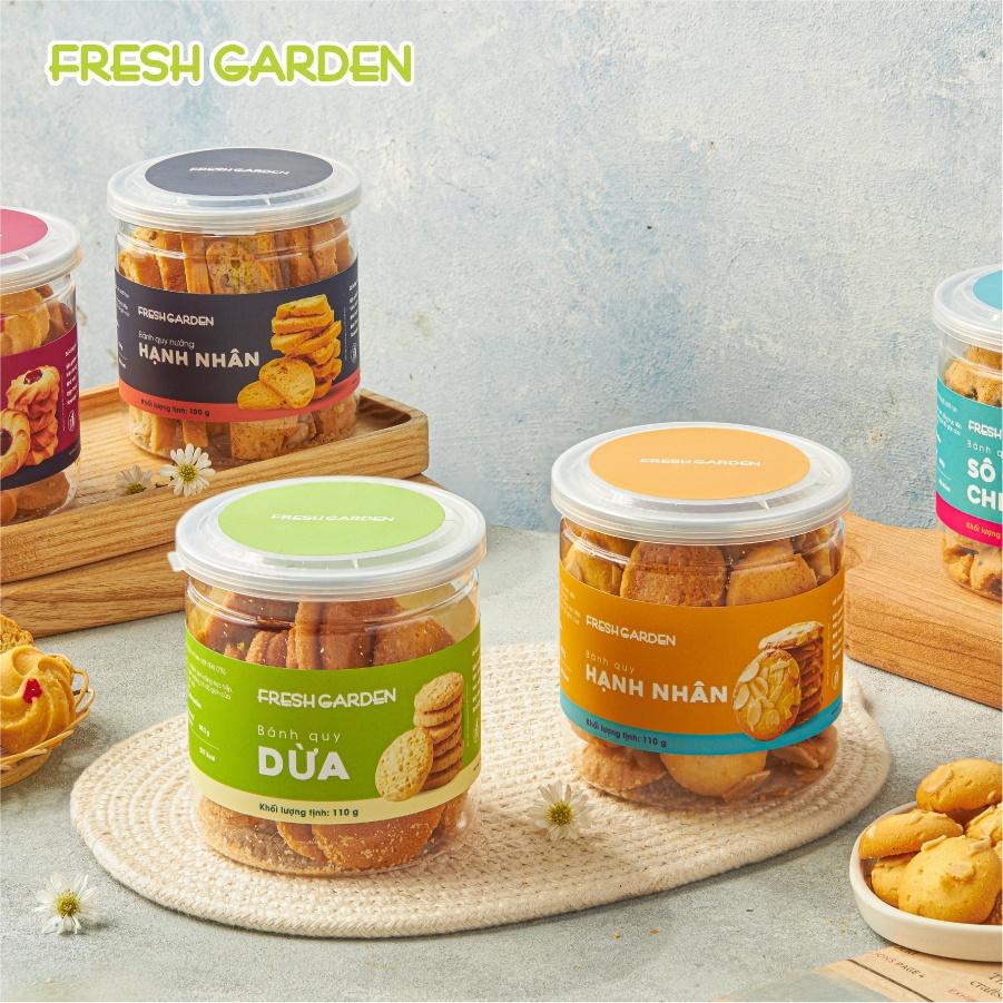 Bánh Quy Ăn Vặt FRESH GARDEN Loại Đặc Biệt 4 Hương Vị Thơm Ngon Tốt Cho Sức Khỏe - Quà Tặng Người Thân Yêu