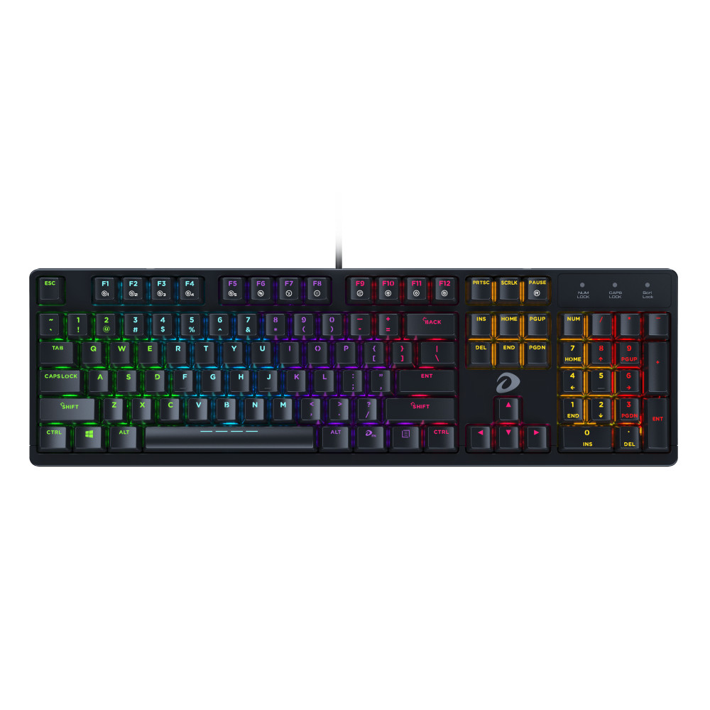 Bàn phím cơ Gaming DAREU EK1280S 104KEY (MULTI LED, Blue/ Brown/ Red D Switch) - Hàng Chính Hãng