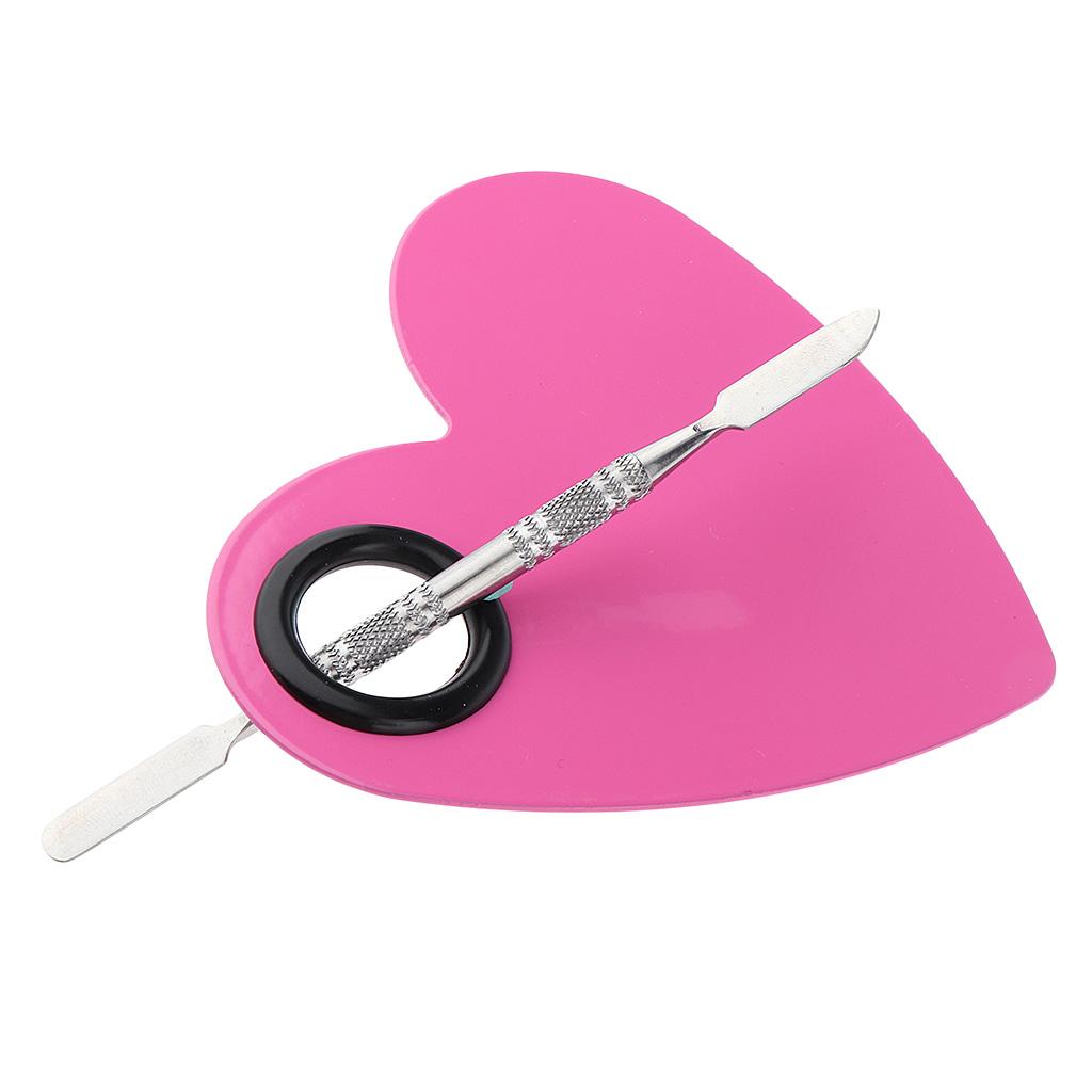 Stainless Steel Makeup Mixing Eyeshadow Paint Blending Palette Spatula
