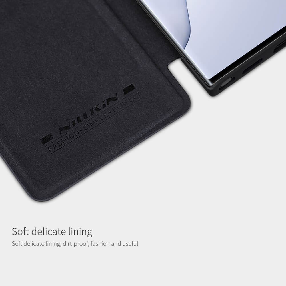 Case bao da leather chống sốc cho Samsung Galaxy Note 20 Ultra hiệu Nillkin Qin - hàng nhập khẩu