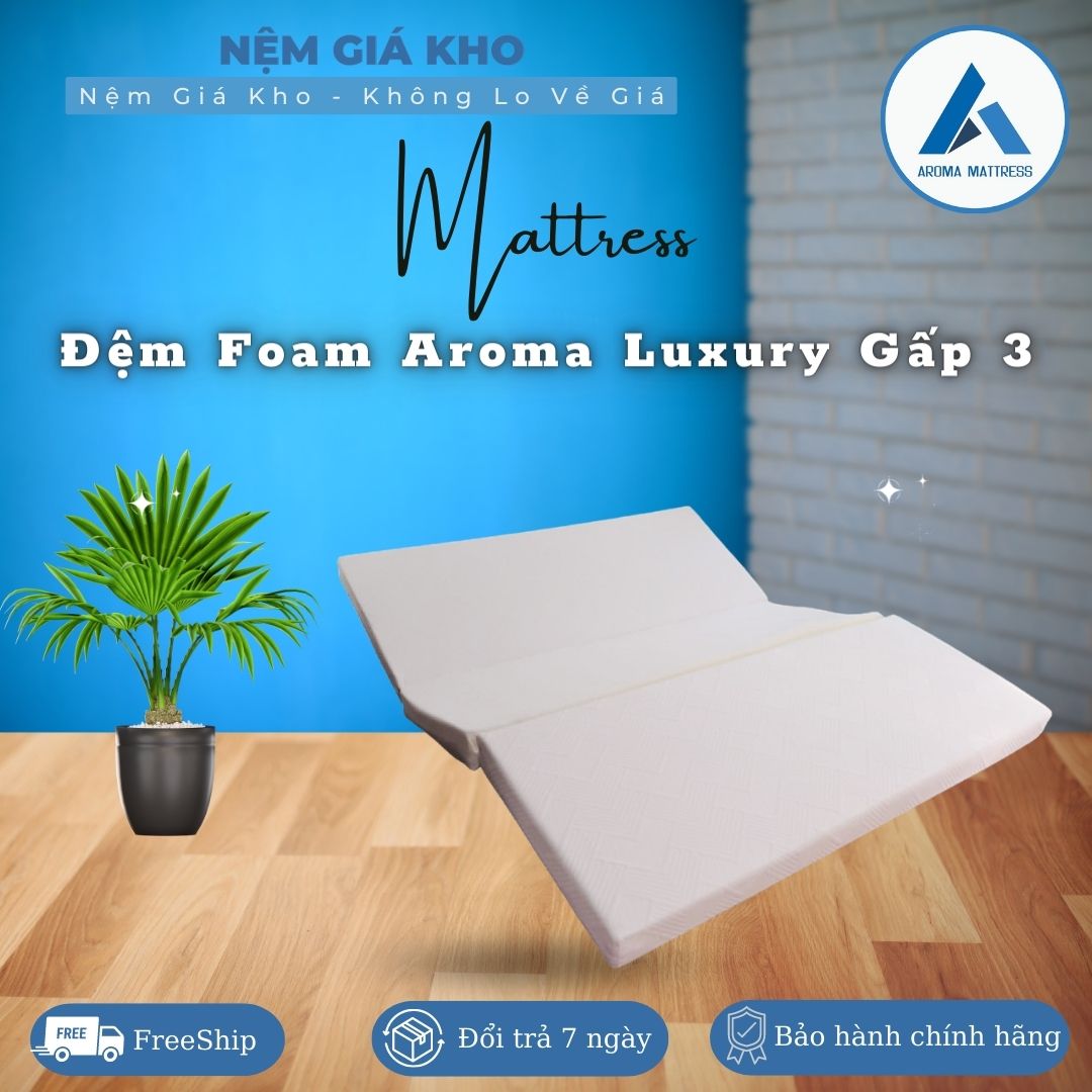 Đệm Foam Aroma Luxury gấp 3