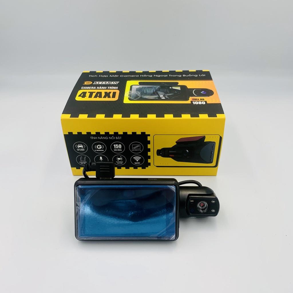 Camera hành trình ô tô 4taxi XETABON ống kính kép ghi hình buồng lái DVR 1080P Bảo Hành 1 đổi 1 trong 12 tháng
