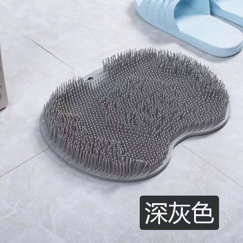 Chiếc Tắm Cọ Lưng Máy Massage Miếng Lót Silicone Mềm Hút Phòng Tắm Tẩy Trượt Làm Sạch Da Chết Loại Bỏ Chân bàn Chải Tắm Thảm