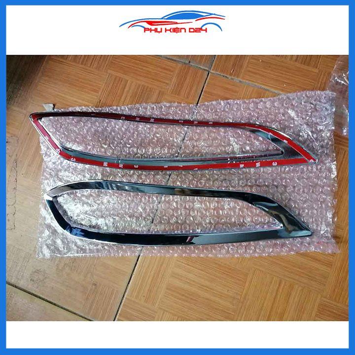 Ốp viền đèn gầm trước sau xe Vios 2019-2020 mạ Crom chống trầy trang trí làm đẹp xe