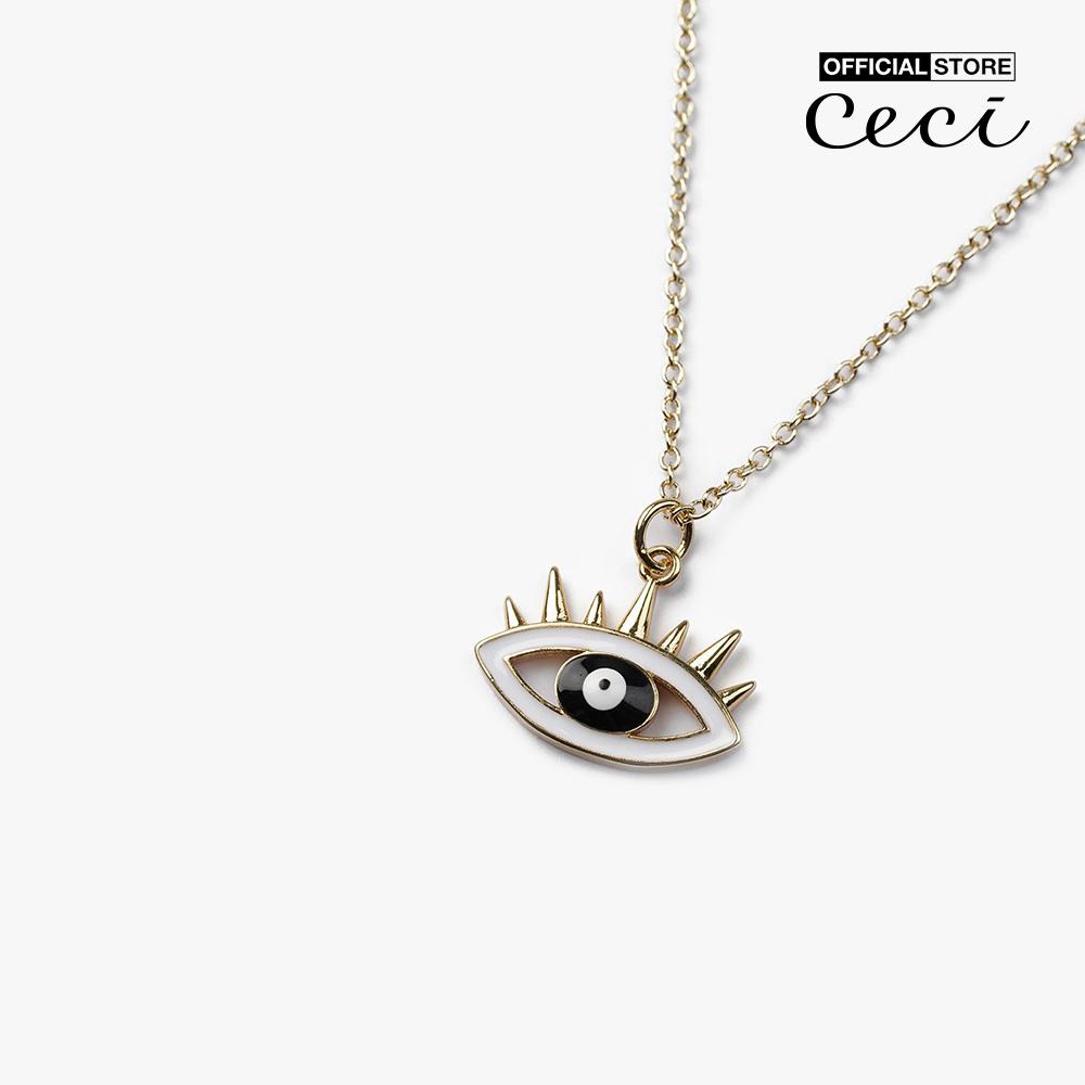 CECI - Dây chuyền nữ sợi mảnh phối hình mắt độc đáo CC4-01000203