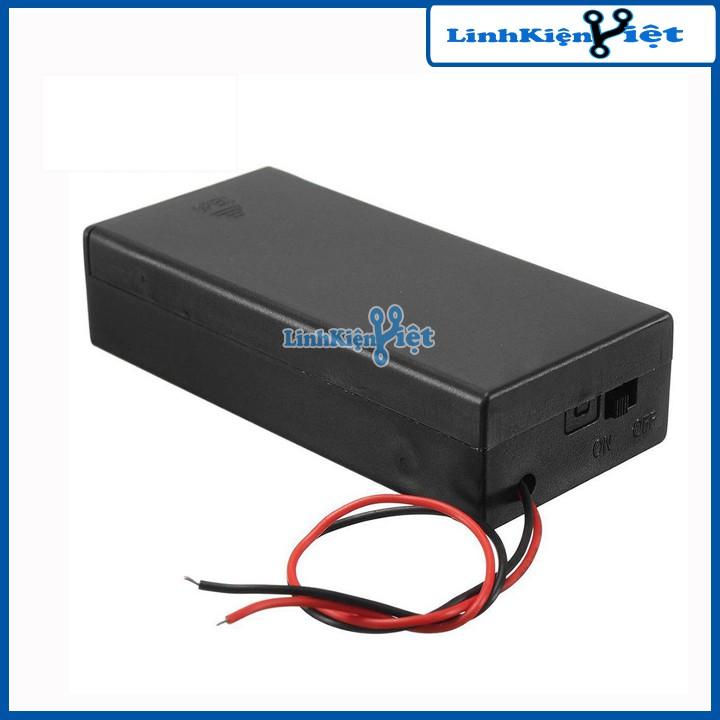 Bộ 2 Đế Pin AA Có Nắp 2 Pin