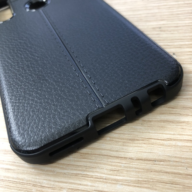 Ốp lưng silicon dẻo giả da Auto Focus cao cấp dành cho Xiaomi Redmi Note 8 - Hàng chính hãng