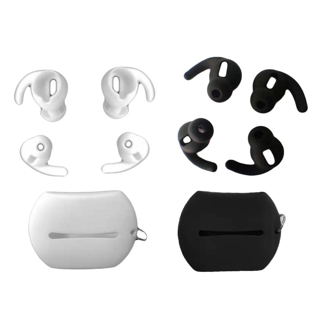 Earphone Cover Earbuds In-ear Tips Earmuffs w/ Case for White
