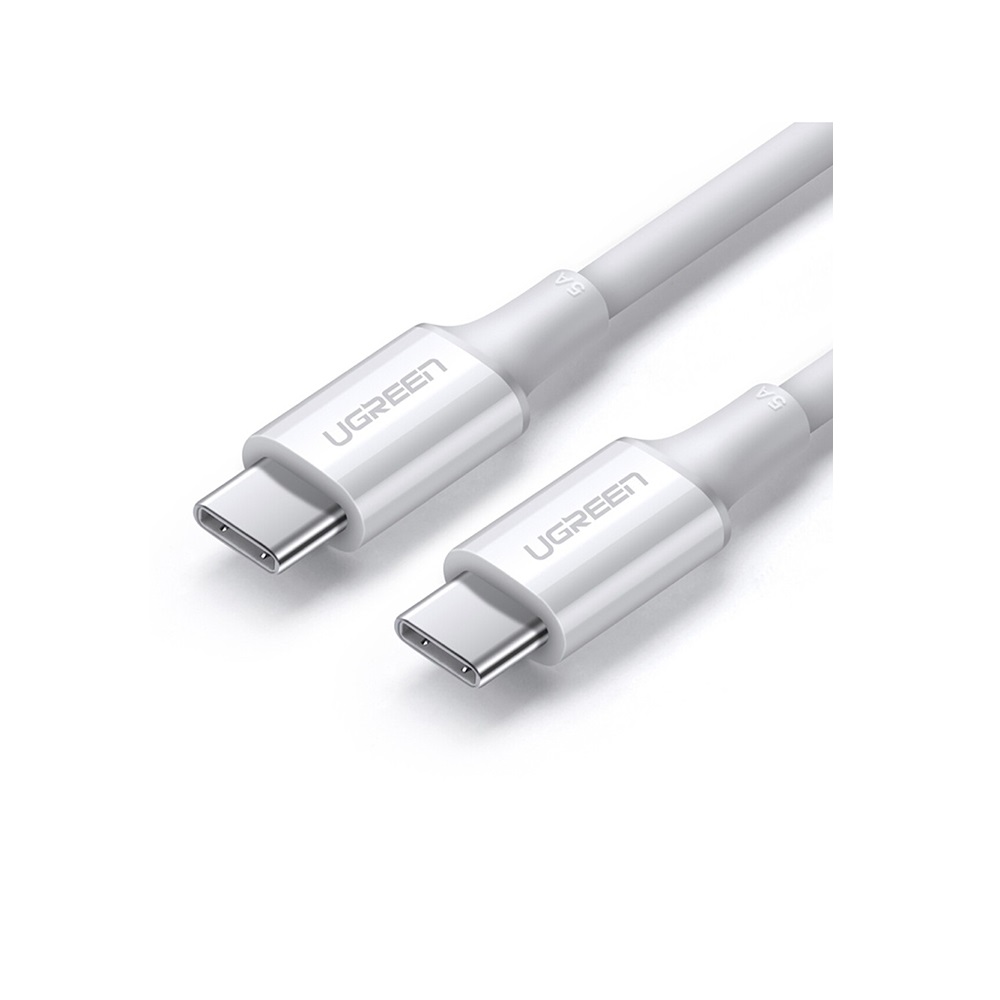 Cáp sạc USB-C sang USB-C UGREEN US300, hỗ trợ sạc nhanh công suất tối đa 100W, dòng 5A - Hàng chính hãng