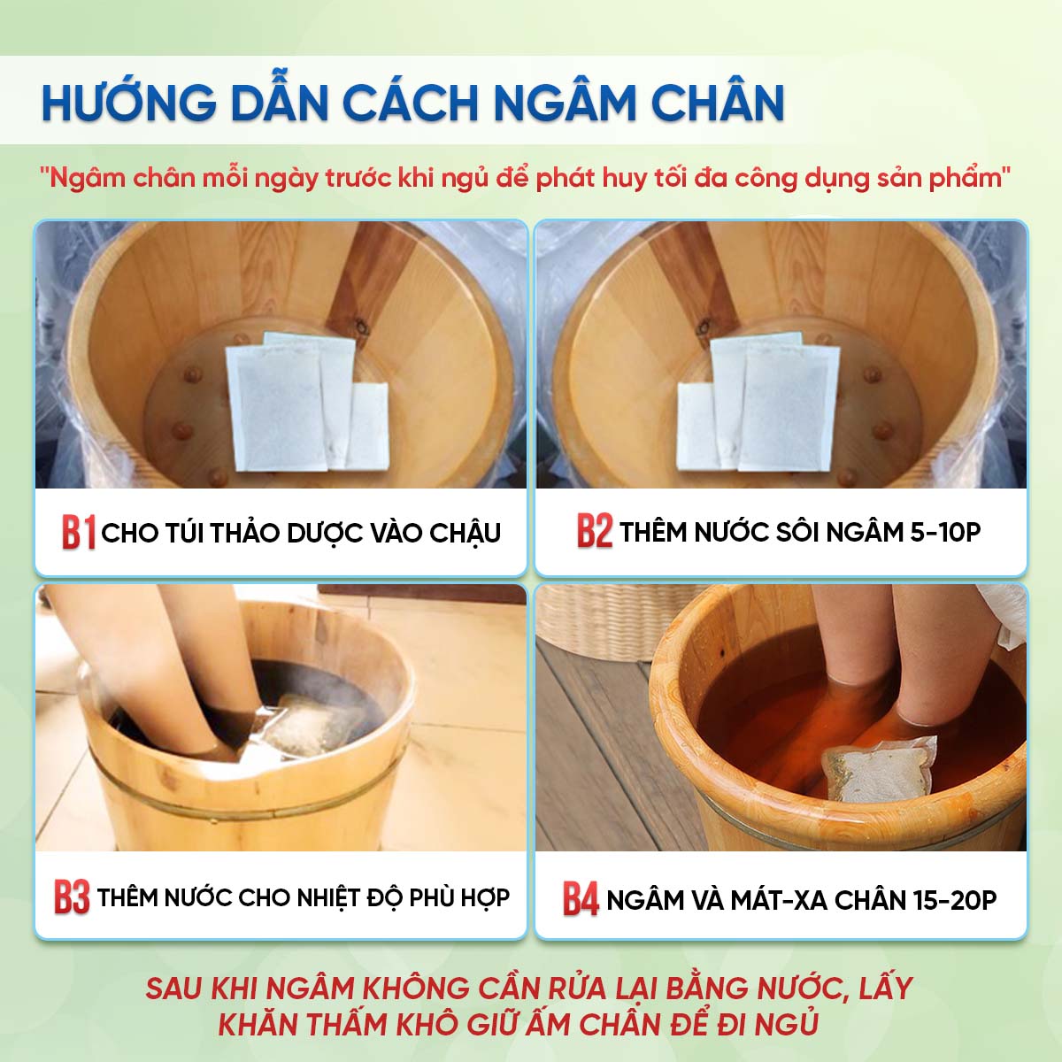 Thảo Dược Ngâm Chân FUROMI Giúp Giảm Đau Xương Khớp, Khử Mùi Hôi, Thư Giãn Tốt Cho Sức Khỏe Hộp 20 Túi Lọc