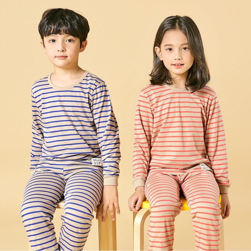 Bộ đồ dài tay mặc nhà cotton mịn cho bé trai U1005 - Unifriend Hàn Quốc, Cotton Organic