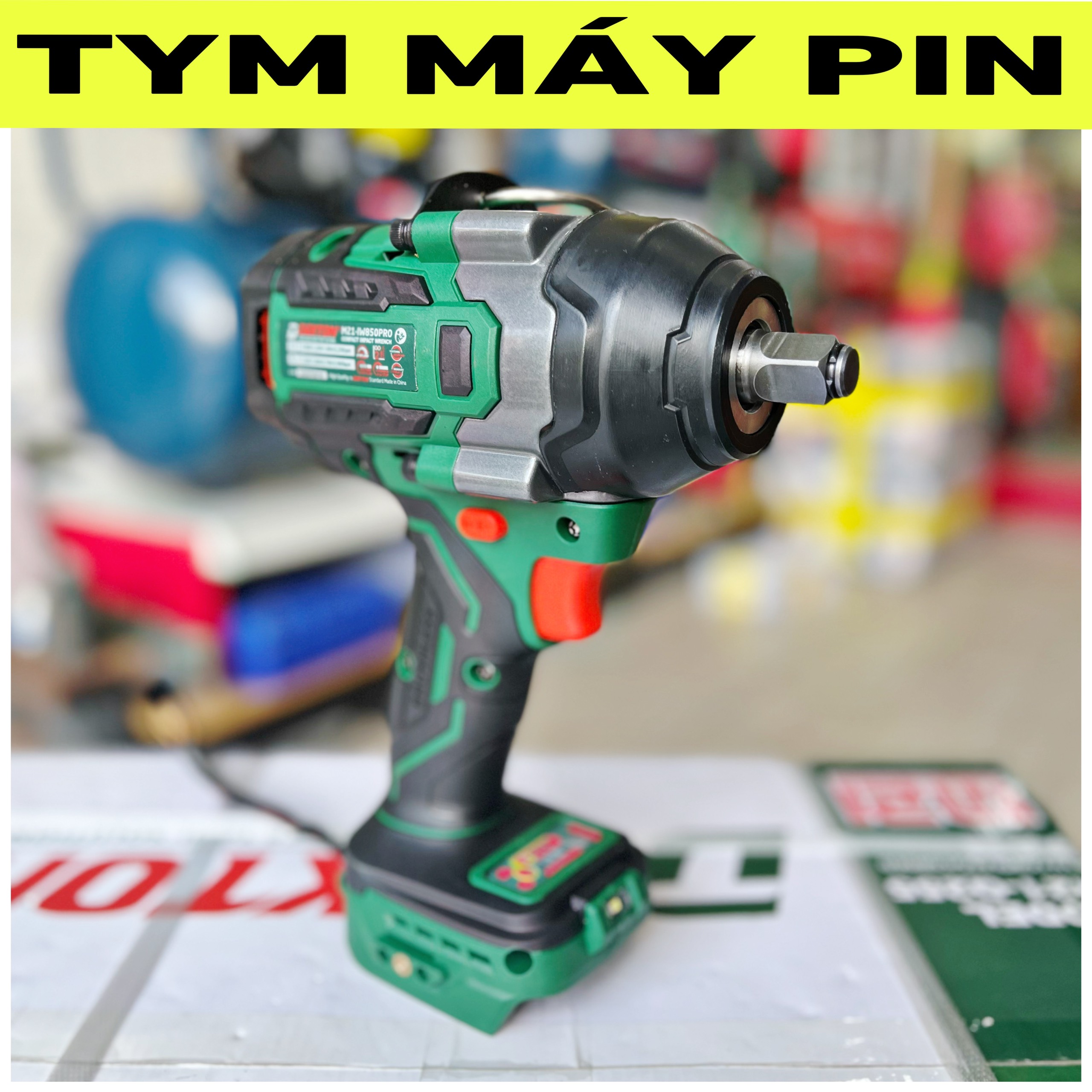 Có 5 quà tặng - Thân Máy siết bulong pin dekton M21-IW850PRO – chưa pin sạc – Tym Máy Pin