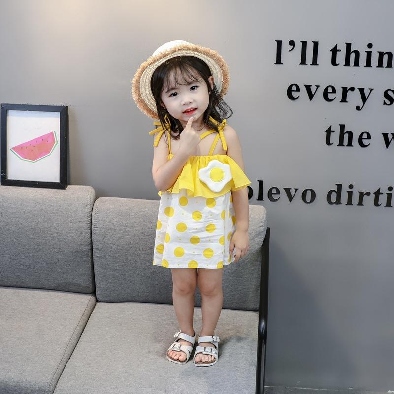 Đầm đi biển xinh cho bé gái nhiều họa tiết