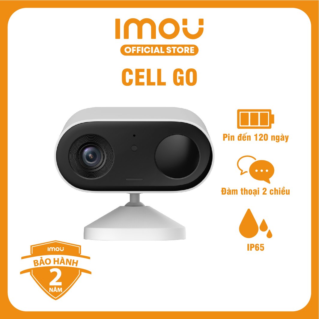 Camera Imou Wifi dùng Pin Cell go trong nhà và ngoài trời I IPC-B32P-V2 I Đàm thoại 2 chiều I Hàng chính hãng