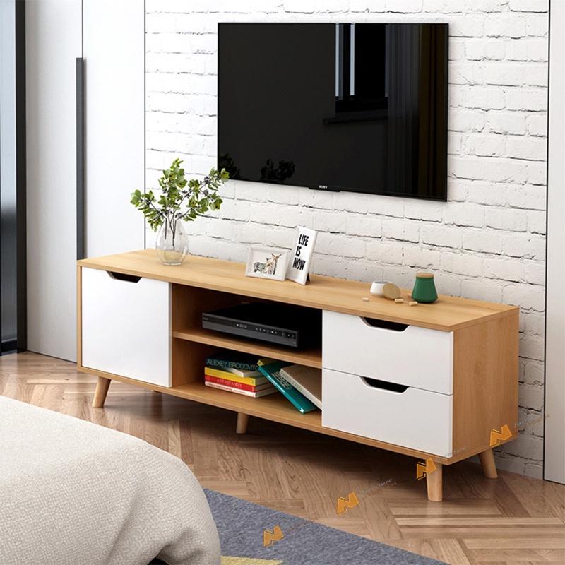 Made in VN Kệ Tivi - Bàn Trà Để Sàn Tiện Ích Hiện Đại gỗ mdf 17mm công ty Mộc Phát độ bền trên 30 năm AN030