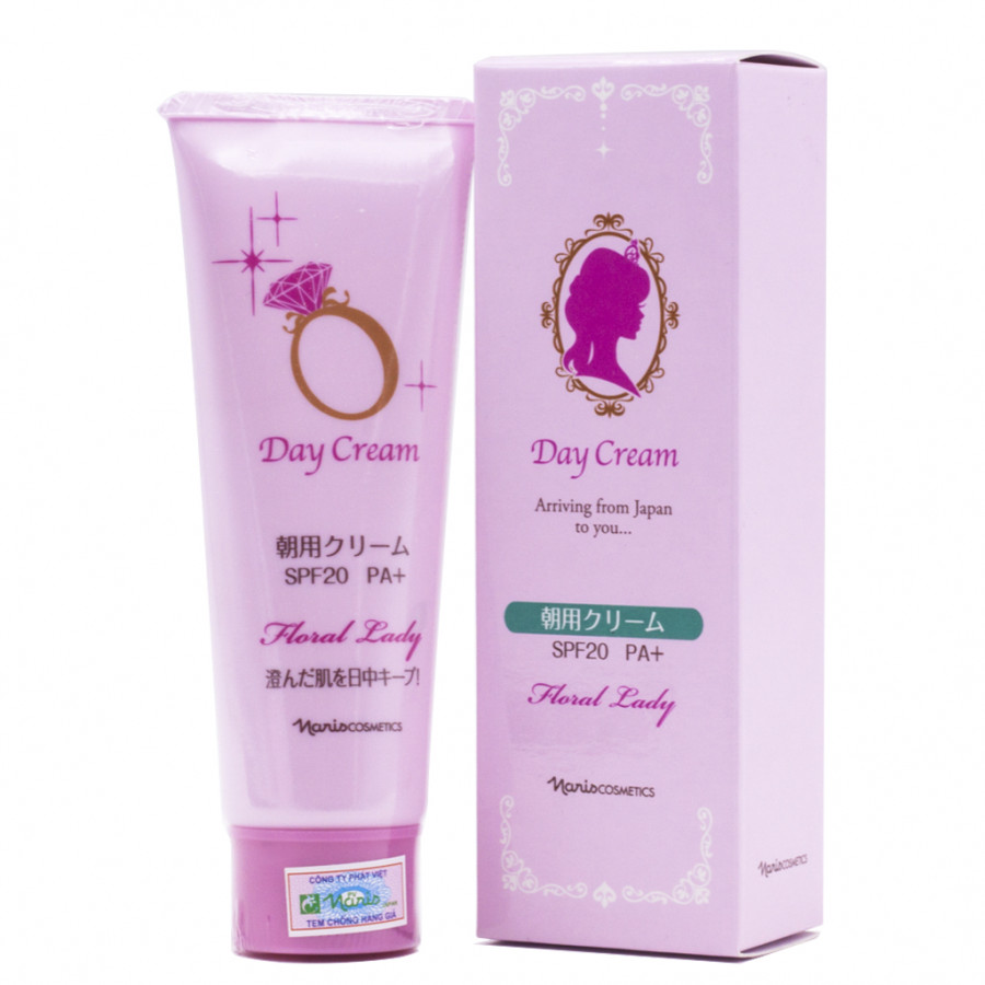 Kem dưỡng da ban ngày Nhật Bản Naris Floral Lady Day Cream SPF20/PA+ (50g)