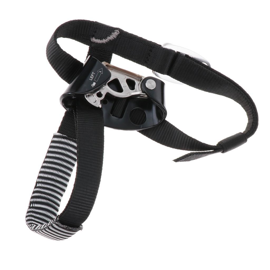 Outdoor Foot Ascender Riser Rock Climbing Mountaineeriing Gear Left Black