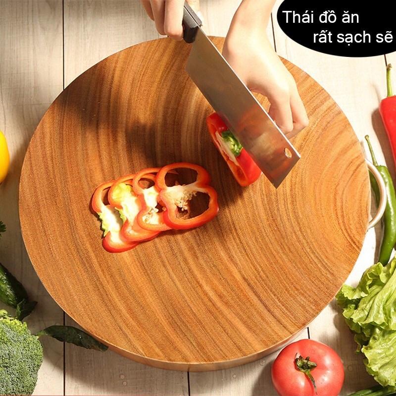 Thớt gỗ nghiến 30cm nguyên khối chuẩn 100%