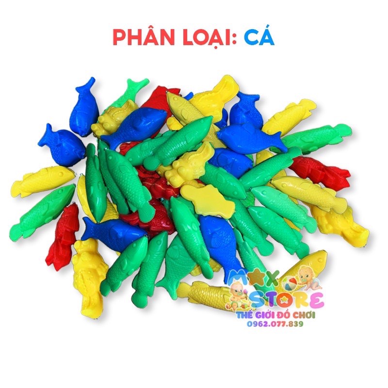 Cá Nhựa Cân Đã Bắt Vít Loại To Có Cần Câu