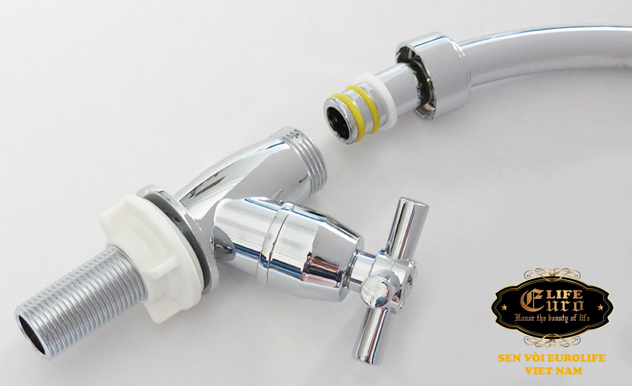 Vòi rửa chén lạnh nhựa ABS mạ Chrome Eurolife EL-VCN03