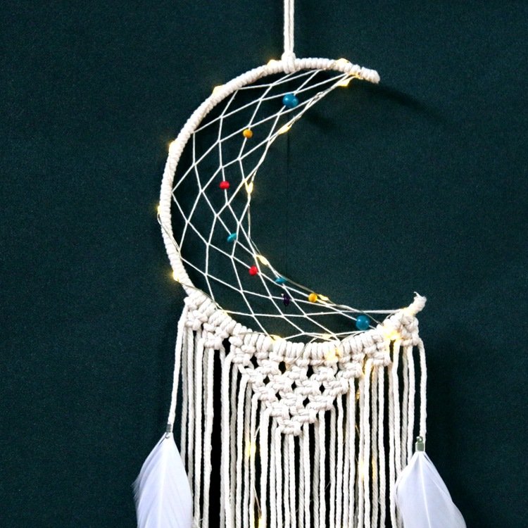 Dreamcatcher mặt trăng khuyết nắm bắt giấc mơ đẹp