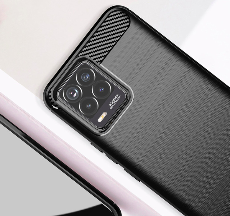 Ốp lưng chống sốc Vân Sợi Carbon cho Realme 8, Realme 8 Pro - Hàng nhập khẩu