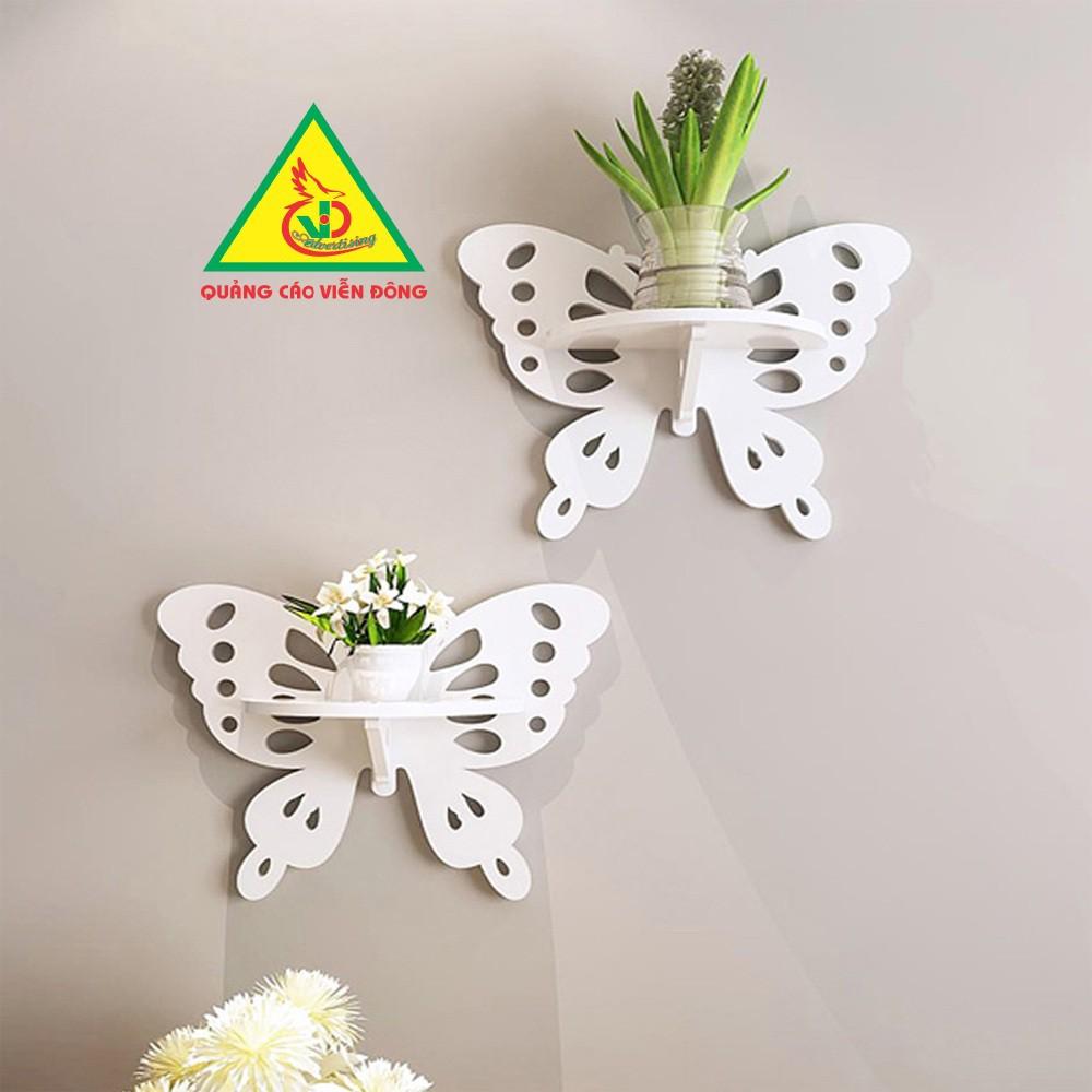 Kệ hoa văn treo tường hình cánh bướm - Kệ lắp ráp