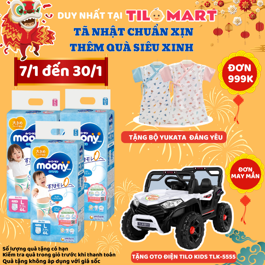 Tã/Bỉm Quần Cao Cấp Moony Size M58, L44 (BOY/GIRL), XL38 (BOY/GIRL), XXL26 (BOY/GIRL)