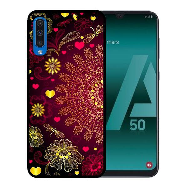 Ốp lưng cho Samsung Galaxy A50  Mandala Đỏ - Hàng chính hãng