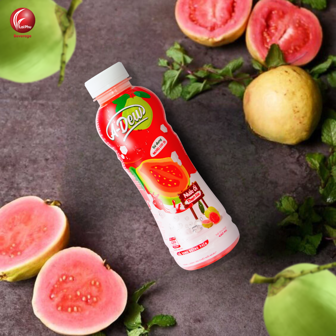 Nước Ổi Thạch Dừa A Dew Chai 450ml - Thùng 24 Chai