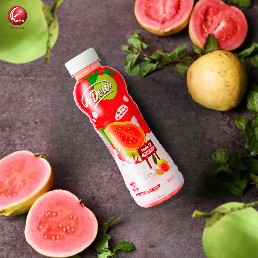 Nước Ổi Thạch Dừa A Dew Chai 450ml - Lốc 6 Chai