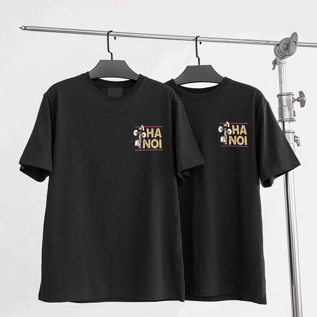 Áo thun tay lỡ HÀ NỘI XỊN phông Unisex nam nữ Cotton oversize form rộng LUNACY