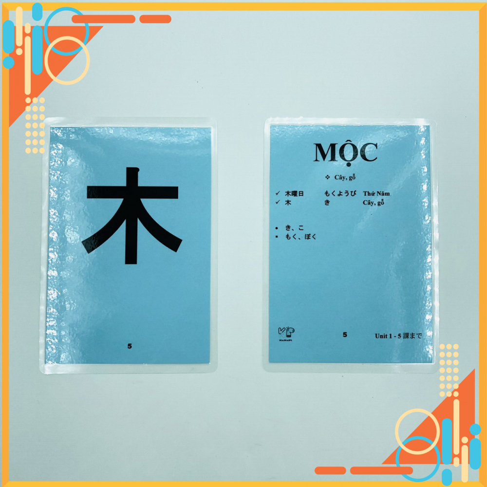 CARD DẠY VÀ HỌC MINNA NO NIHONGO SƠ CẤP 1 HÁN TỰ