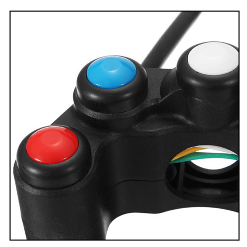 Universal Waterproof 22mm 7/8'' Handlebar Push Button Switch On/Off