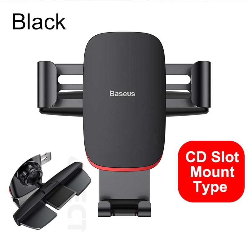 Chân Đế Giữ Điện Thoại Khóa Tự Động Dùng Cho Xe Hơi Metal Age Gravity Car Mount - Hàng Chính Hãng Baseus