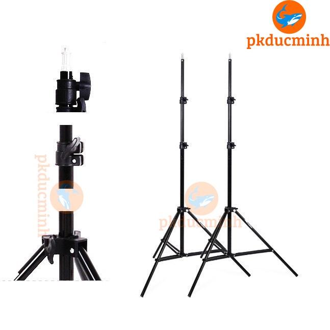 Gậy chụp ảnh 3 chân, livestream quay video tiktok tripod có giá đỡ điện thoại chân 2m1 kẹp