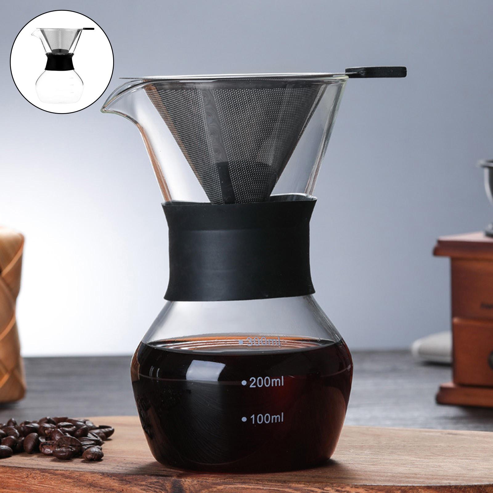 Kitchen Pour Over Coffee Maker Glass Coffee Pot Coffee Drip Kettle