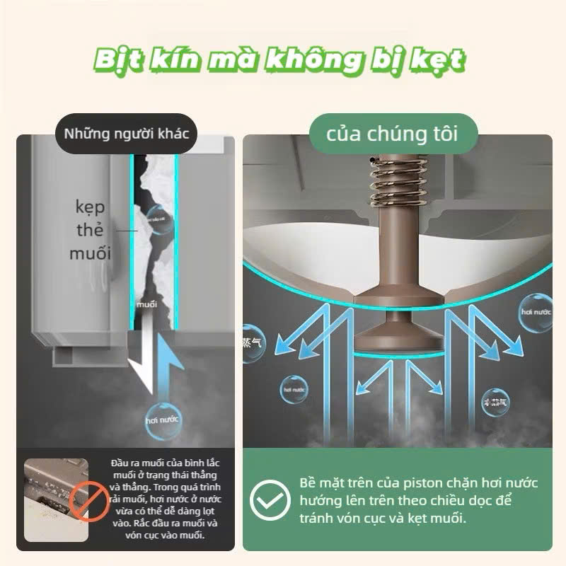 Lọ Đựng Gia Vị Thủy Tinh Thông Minh Chống Ẩm, Hủ Đựng Gia Vị Sang Trọng Không Cần Thìa - HÀNG CHÍNH HÃNG MINIIN