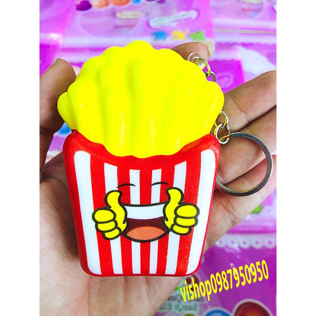 Móc khóa SQUISHY BÁNH KHOAI TÂY BIỂU CẢM Cảm Xúc Icon Siêu rẻ sáng tạo