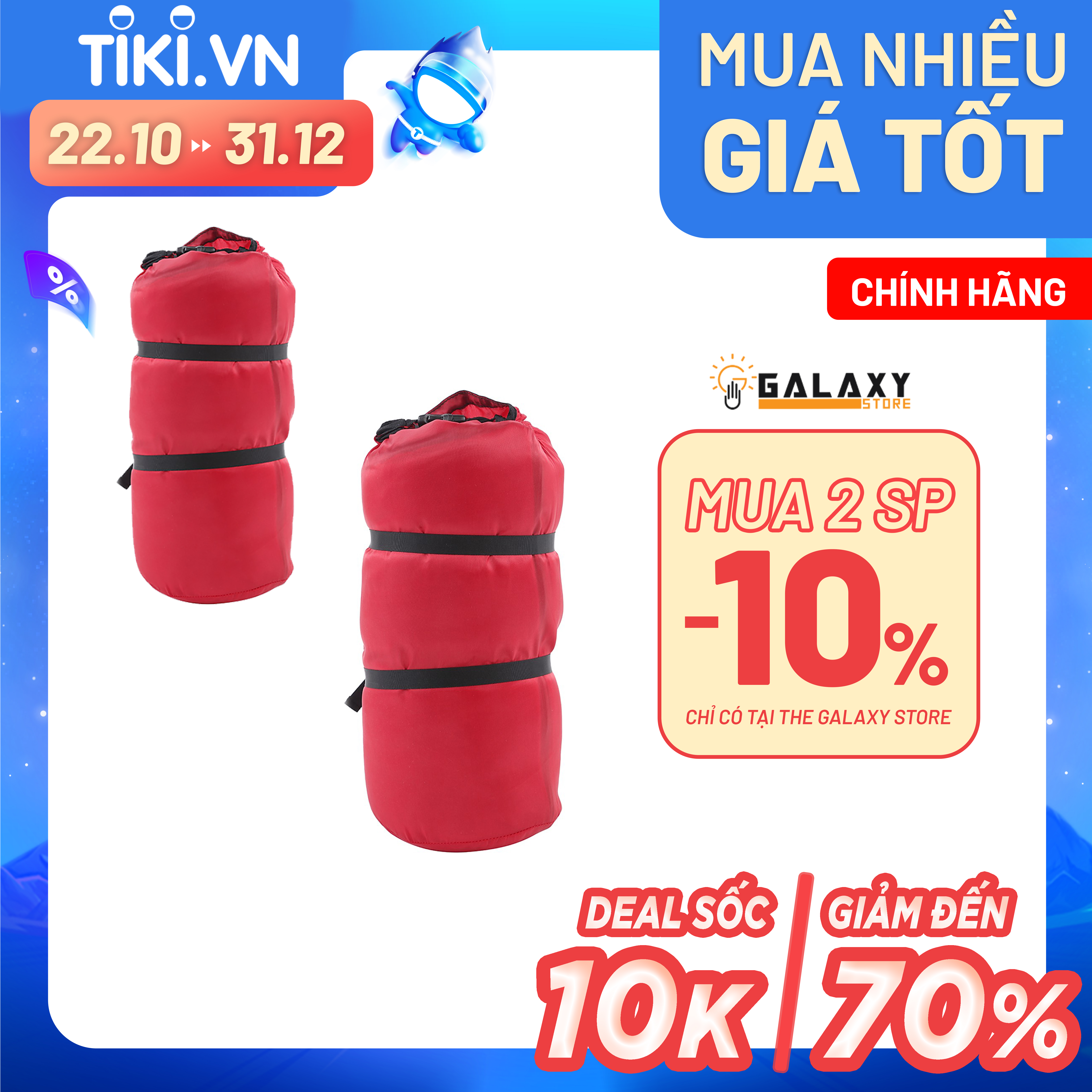 Combo Tiện Ích 2 Túi Ngủ Giữ Ấm Galaxy Store GSTNC2 Dành Cho 2 Người Đi Phượt Du Lịch Dã Ngoại Cắm Trại