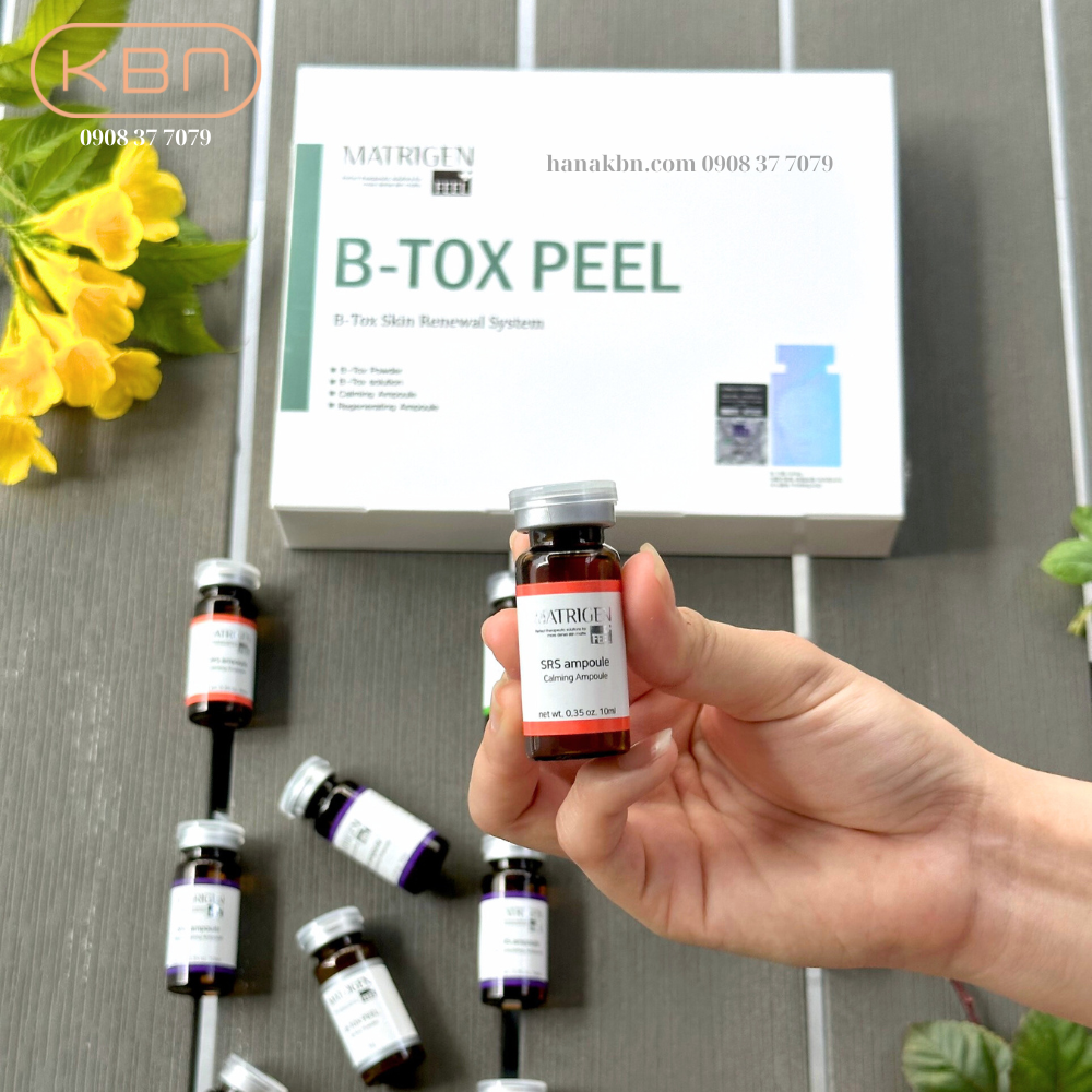 Tảo Peel Da B-TOX PEEL, Tảo Tái Tạo Da 4 Màu - 12 Lọ/ Hộp - Loại Bỏ Độc Tố, Mụn, Làm Sạch Da