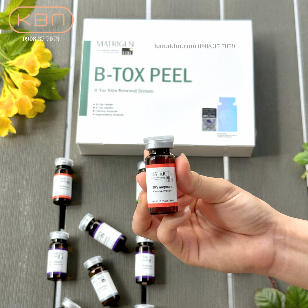 Tảo Peel Da B-TOX PEEL, Tảo Tái Tạo Da 4 Màu - 12 Lọ/ Hộp - Loại Bỏ Độc Tố, Mụn, Làm Sạch Da (Hàng Chính Hãng)