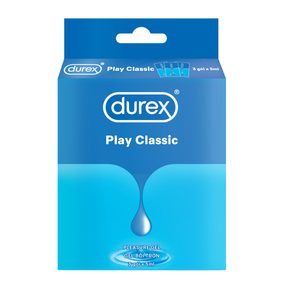 Gel bôi trơn Durex play classic Hộp 3 gói x 5ml
