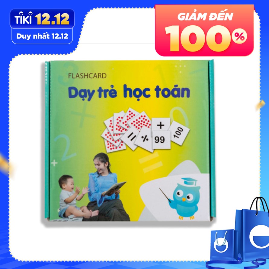 GDKids - Dạy Trẻ Học Toán Glenn Doman (59 Thẻ Flashcards)