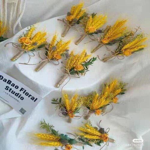 Set 100 Bông lúa mạch vàng chụp ảnh hoặc trang trí nhà cửa