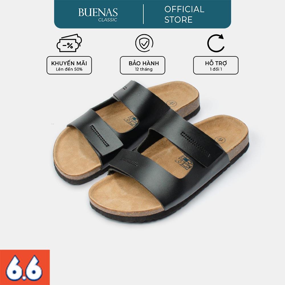 Dép đế trấu nam nữ unisex birken quai ngang Buenas - BU04
