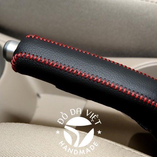 Bọc cần số, phanh tay KIA MORNING SỐ TỰ ĐỘNG TẤT CẢ CÁC ĐỜI da bò thật 100%, bảo hành 2 năm