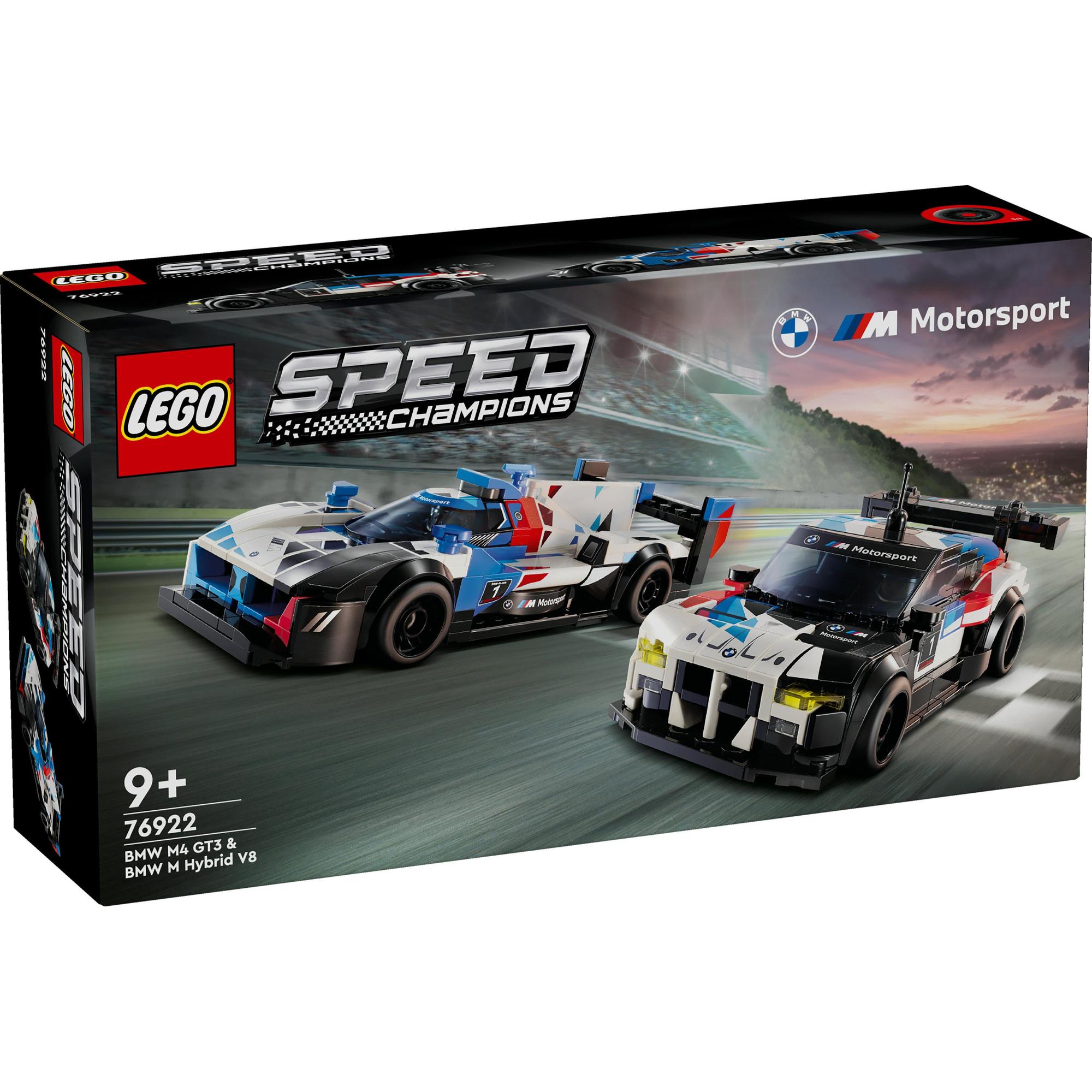 LEGO SPEED CHAMPIONS Đồ chơi lắp ráp Siêu xe BMW M4 GT3 & BMW M Hybrid V8 (676 Chi Tiết)