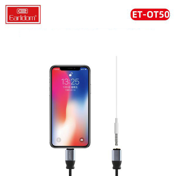 Jack Chuyển Từ Lightning Sang 3.5mm Earldom OT50 - Hàng Chính Hãng