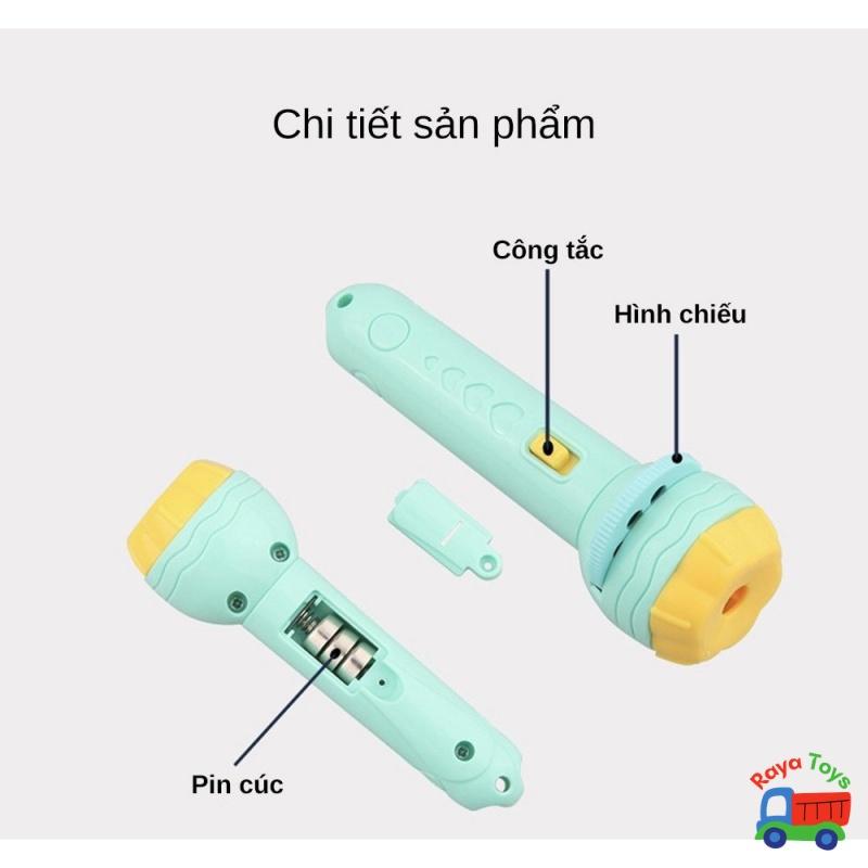 Đèn pin chiếu hình giáng sinh noel cho bé chất liệu nhựa ABS an toàn